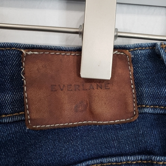 Everlane The Authentic Stretch High Rise Skinny Jeans in Dark Wash Size 28 R - Picture 7 of 16